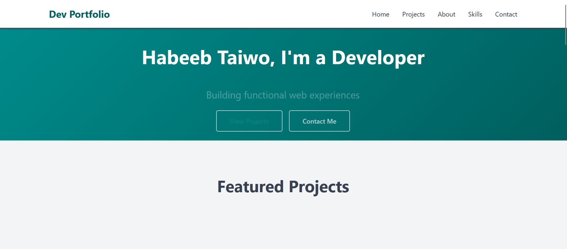 Portfolio Project Image